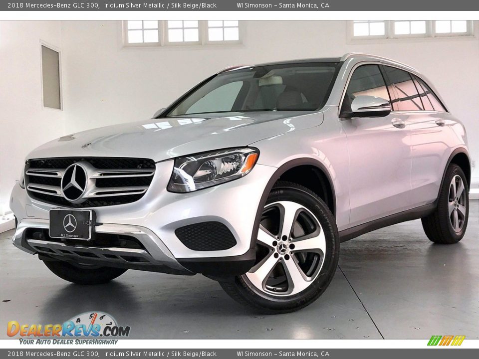 2018 Mercedes-Benz GLC 300 Iridium Silver Metallic / Silk Beige/Black Photo #12