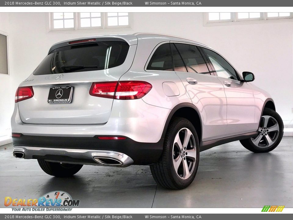 2018 Mercedes-Benz GLC 300 Iridium Silver Metallic / Silk Beige/Black Photo #13