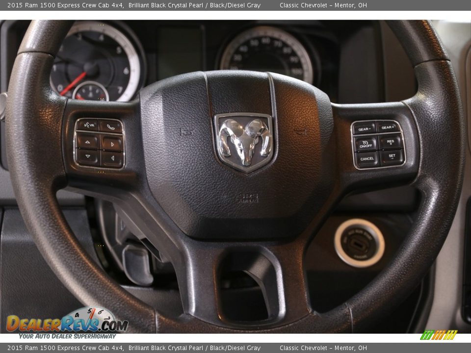 2015 Ram 1500 Express Crew Cab 4x4 Steering Wheel Photo #9