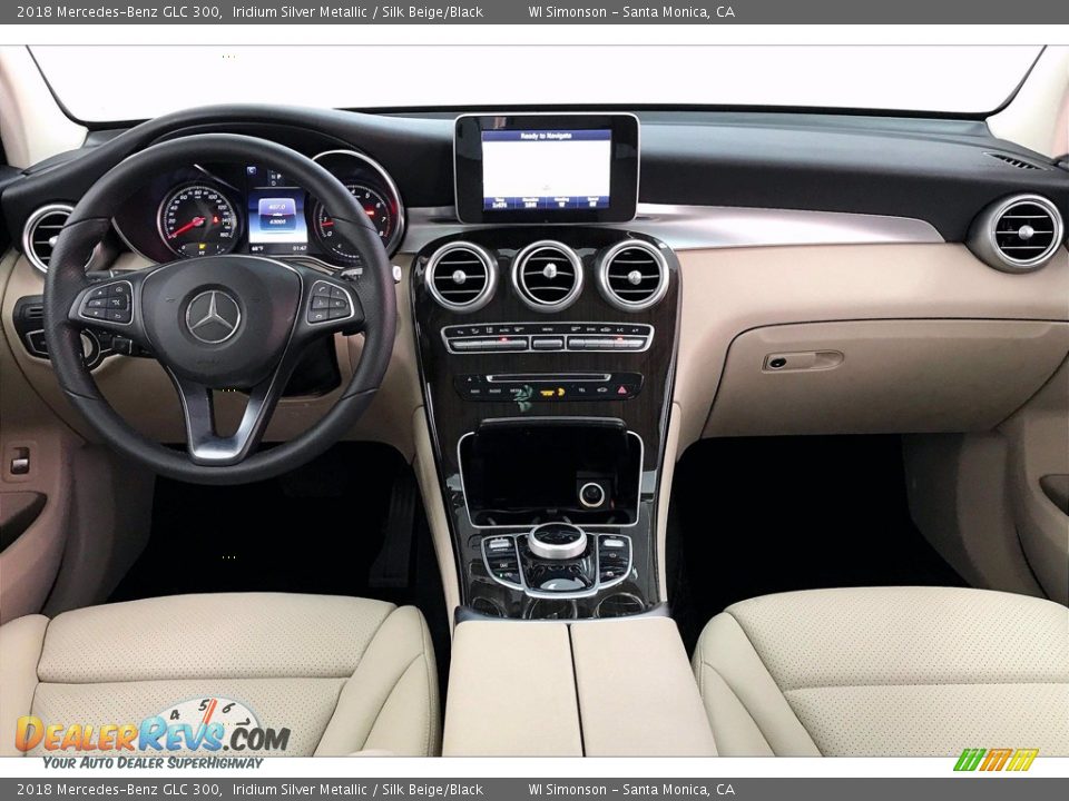 2018 Mercedes-Benz GLC 300 Iridium Silver Metallic / Silk Beige/Black Photo #15