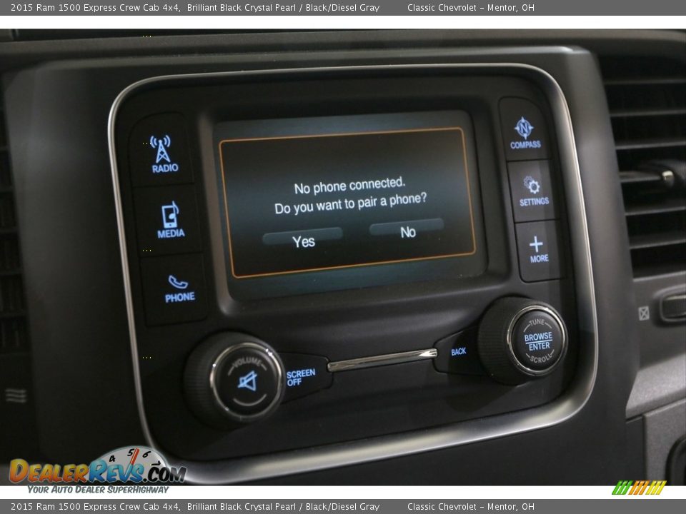 Controls of 2015 Ram 1500 Express Crew Cab 4x4 Photo #14