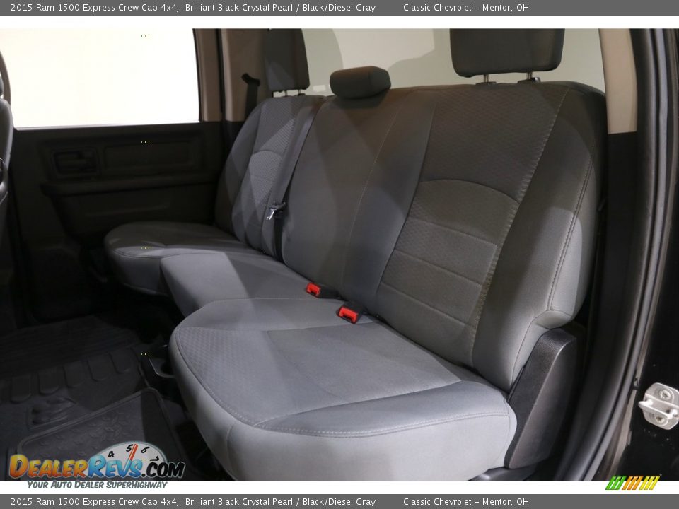 Rear Seat of 2015 Ram 1500 Express Crew Cab 4x4 Photo #25