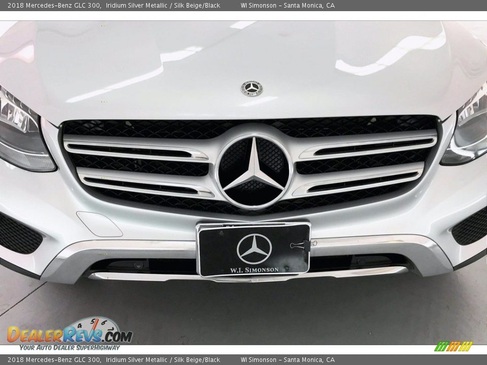 2018 Mercedes-Benz GLC 300 Iridium Silver Metallic / Silk Beige/Black Photo #30