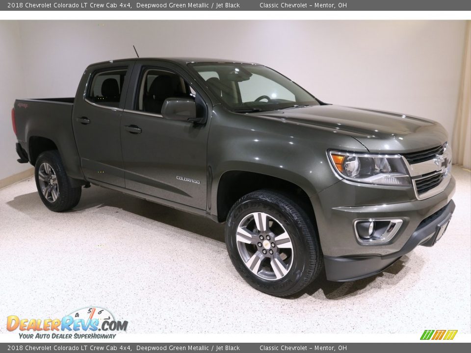 2018 Chevrolet Colorado LT Crew Cab 4x4 Deepwood Green Metallic / Jet Black Photo #1