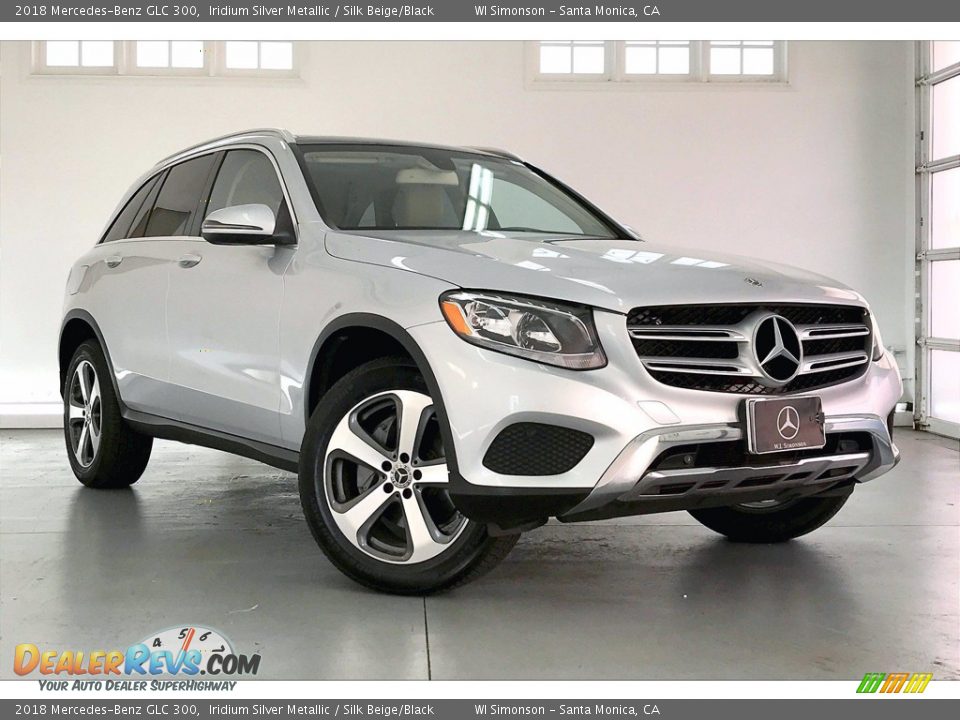 2018 Mercedes-Benz GLC 300 Iridium Silver Metallic / Silk Beige/Black Photo #34