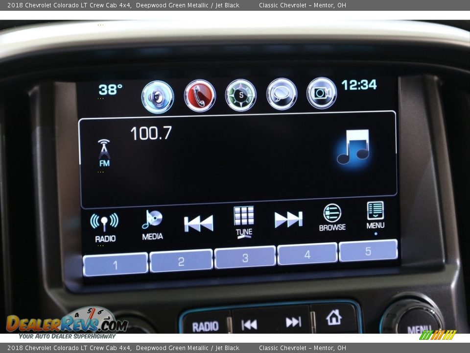 2018 Chevrolet Colorado LT Crew Cab 4x4 Deepwood Green Metallic / Jet Black Photo #15