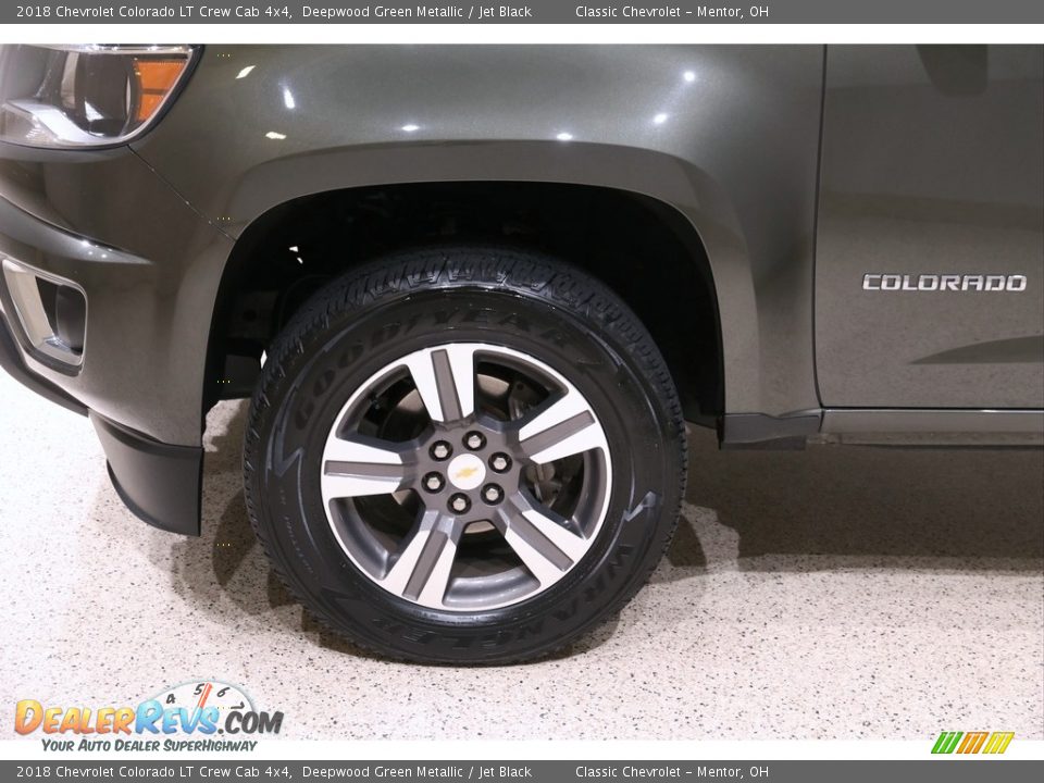 2018 Chevrolet Colorado LT Crew Cab 4x4 Deepwood Green Metallic / Jet Black Photo #23