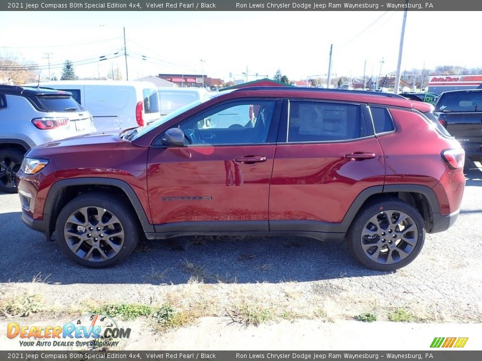 2021 Jeep Compass 80th Special Edition 4x4 Velvet Red Pearl / Black Photo #3