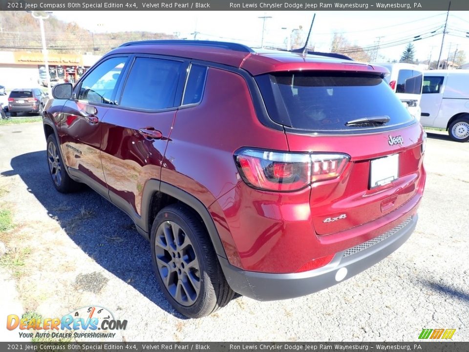 2021 Jeep Compass 80th Special Edition 4x4 Velvet Red Pearl / Black Photo #4