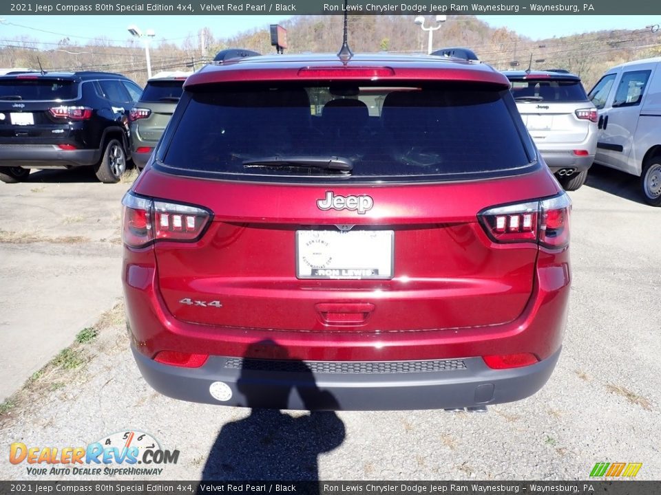 2021 Jeep Compass 80th Special Edition 4x4 Velvet Red Pearl / Black Photo #5