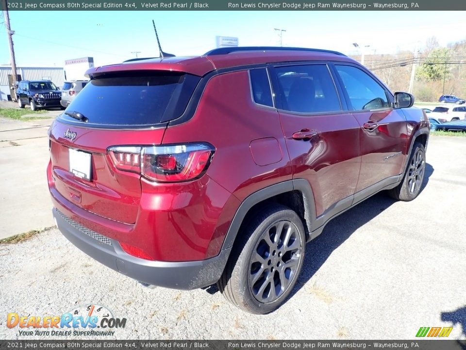 2021 Jeep Compass 80th Special Edition 4x4 Velvet Red Pearl / Black Photo #6