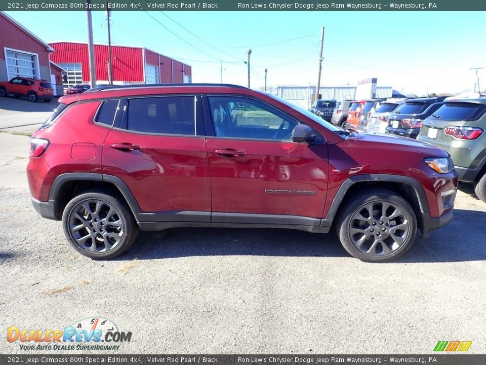 2021 Jeep Compass 80th Special Edition 4x4 Velvet Red Pearl / Black Photo #7