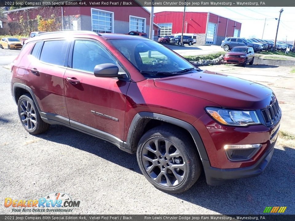 2021 Jeep Compass 80th Special Edition 4x4 Velvet Red Pearl / Black Photo #8