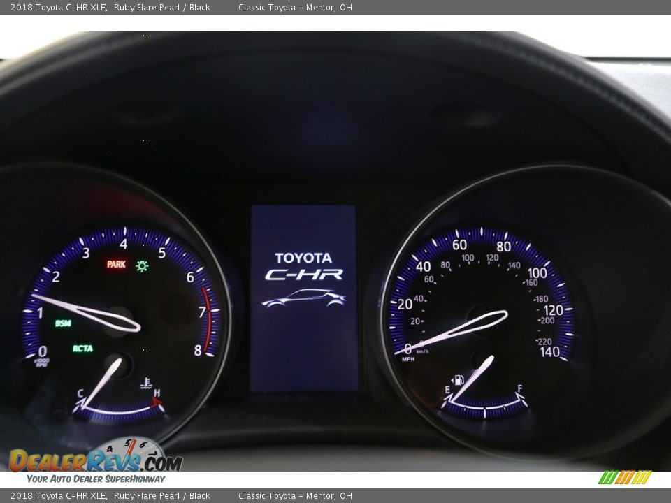 2018 Toyota C-HR XLE Ruby Flare Pearl / Black Photo #7