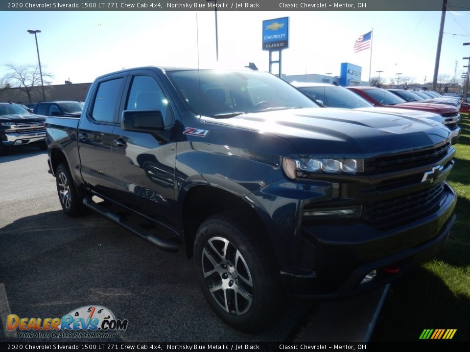 2020 Chevrolet Silverado 1500 LT Z71 Crew Cab 4x4 Northsky Blue Metallic / Jet Black Photo #3