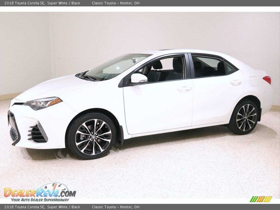 2018 Toyota Corolla SE Super White / Black Photo #3