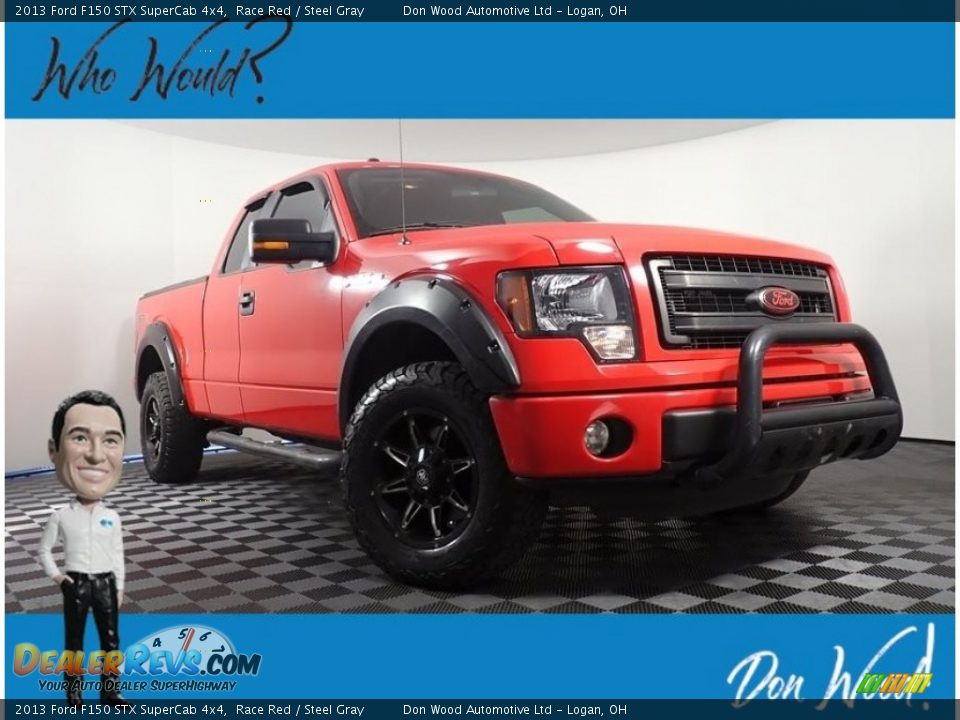 2013 Ford F150 STX SuperCab 4x4 Race Red / Steel Gray Photo #1