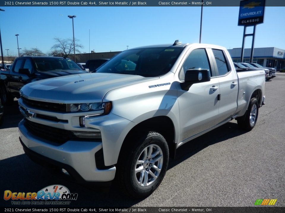 2021 Chevrolet Silverado 1500 RST Double Cab 4x4 Silver Ice Metallic / Jet Black Photo #1