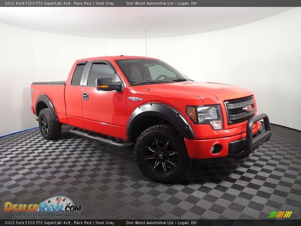 2013 Ford F150 STX SuperCab 4x4 Race Red / Steel Gray Photo #3