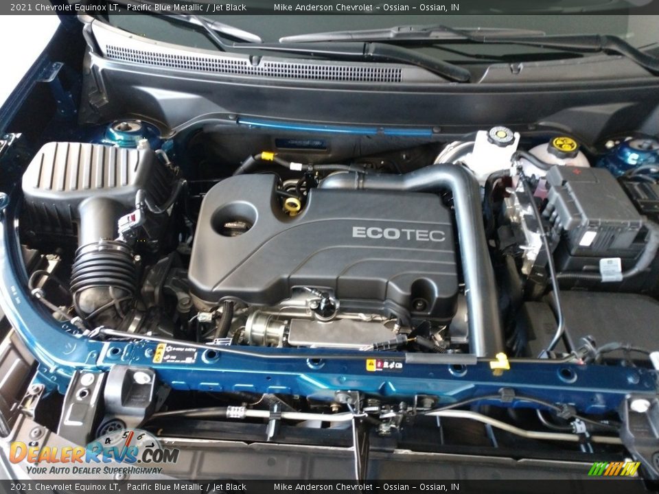 2021 Chevrolet Equinox LT Pacific Blue Metallic / Jet Black Photo #12