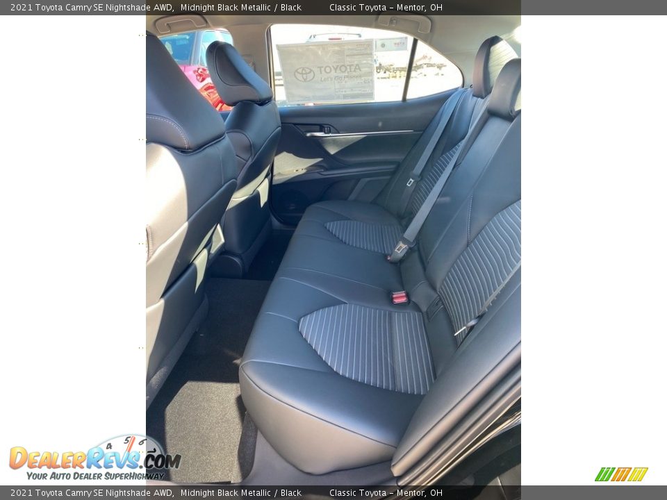 2021 Toyota Camry SE Nightshade AWD Midnight Black Metallic / Black Photo #3