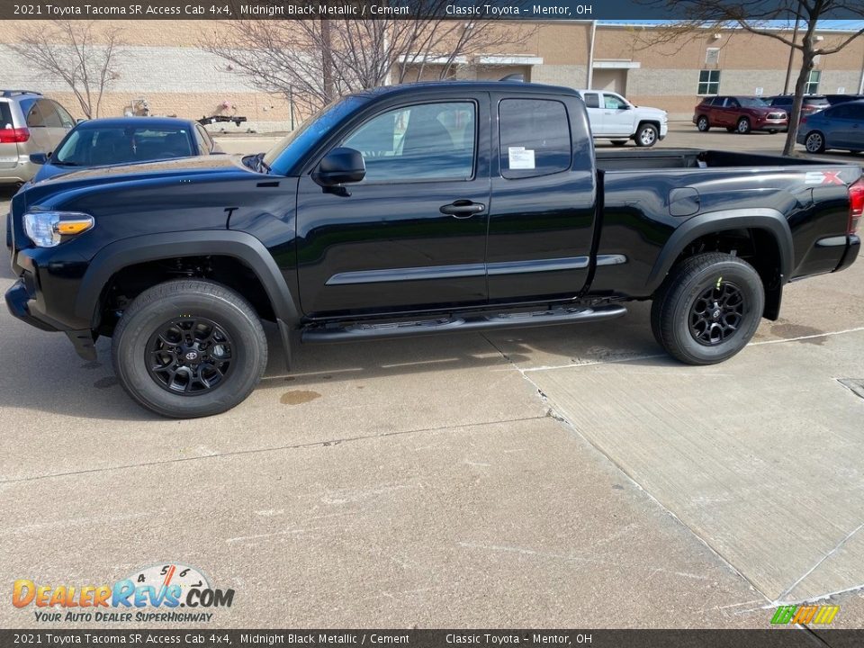 Midnight Black Metallic 2021 Toyota Tacoma SR Access Cab 4x4 Photo #1