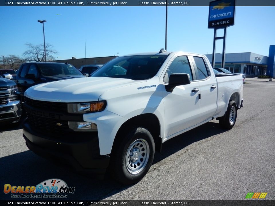 2021 Chevrolet Silverado 1500 WT Double Cab Summit White / Jet Black Photo #1
