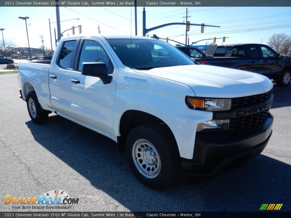 2021 Chevrolet Silverado 1500 WT Double Cab Summit White / Jet Black Photo #3