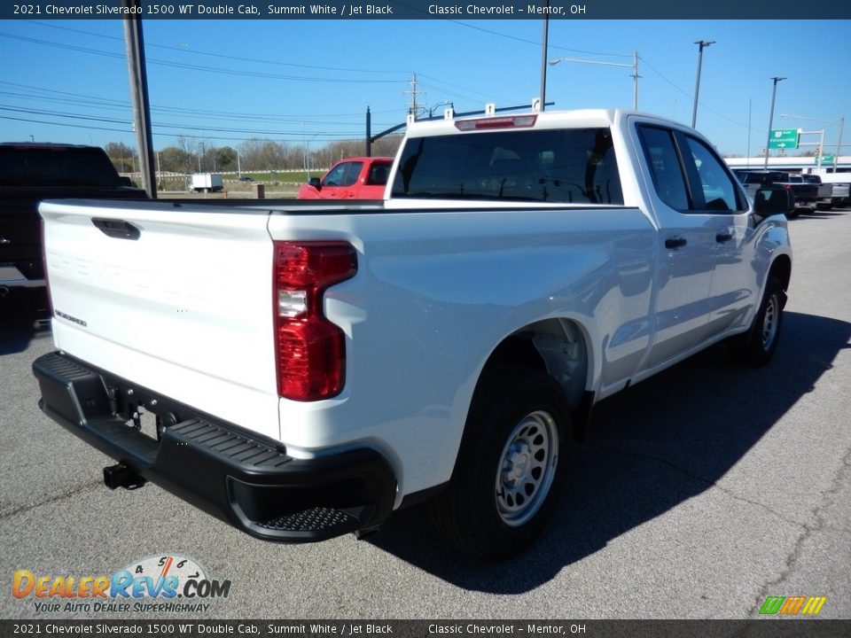 2021 Chevrolet Silverado 1500 WT Double Cab Summit White / Jet Black Photo #4