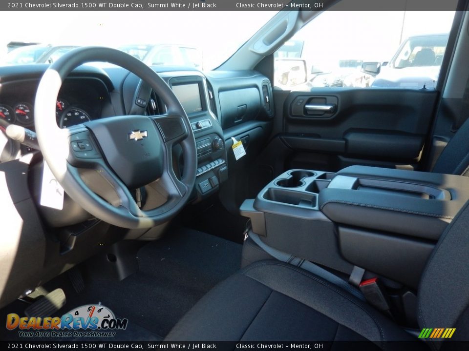 2021 Chevrolet Silverado 1500 WT Double Cab Summit White / Jet Black Photo #7