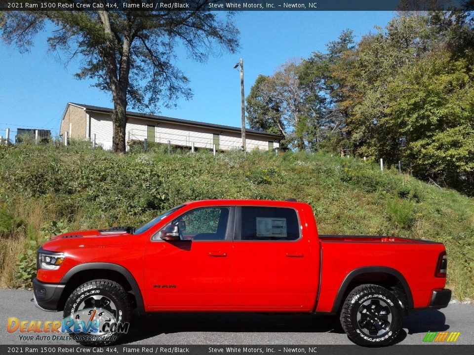 2021 Ram 1500 Rebel Crew Cab 4x4 Flame Red / Red/Black Photo #1