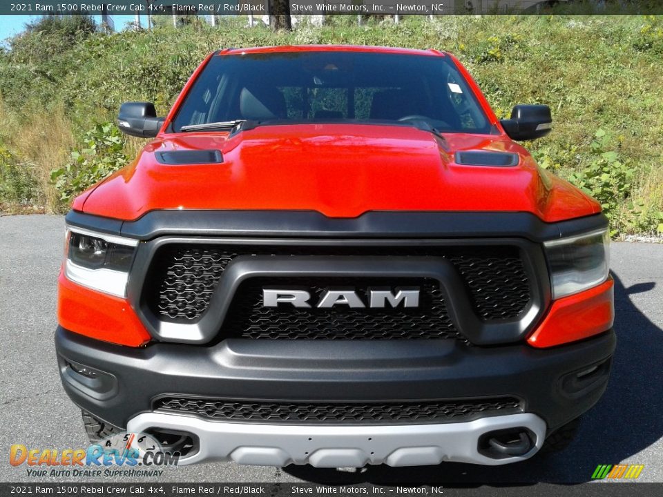 2021 Ram 1500 Rebel Crew Cab 4x4 Flame Red / Red/Black Photo #3
