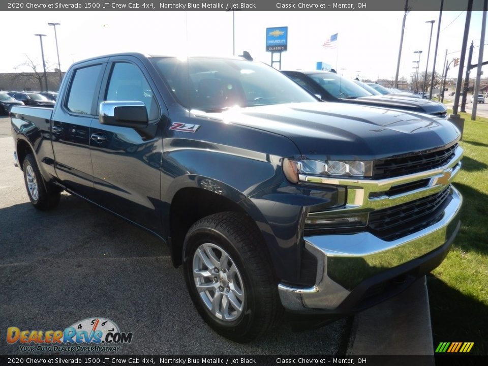 2020 Chevrolet Silverado 1500 LT Crew Cab 4x4 Northsky Blue Metallic / Jet Black Photo #3