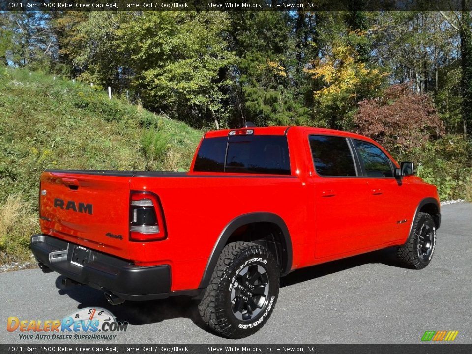 2021 Ram 1500 Rebel Crew Cab 4x4 Flame Red / Red/Black Photo #6