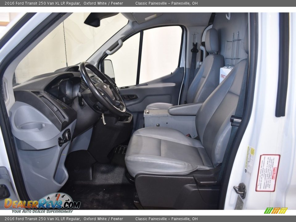 Pewter Interior - 2016 Ford Transit 250 Van XL LR Regular Photo #6