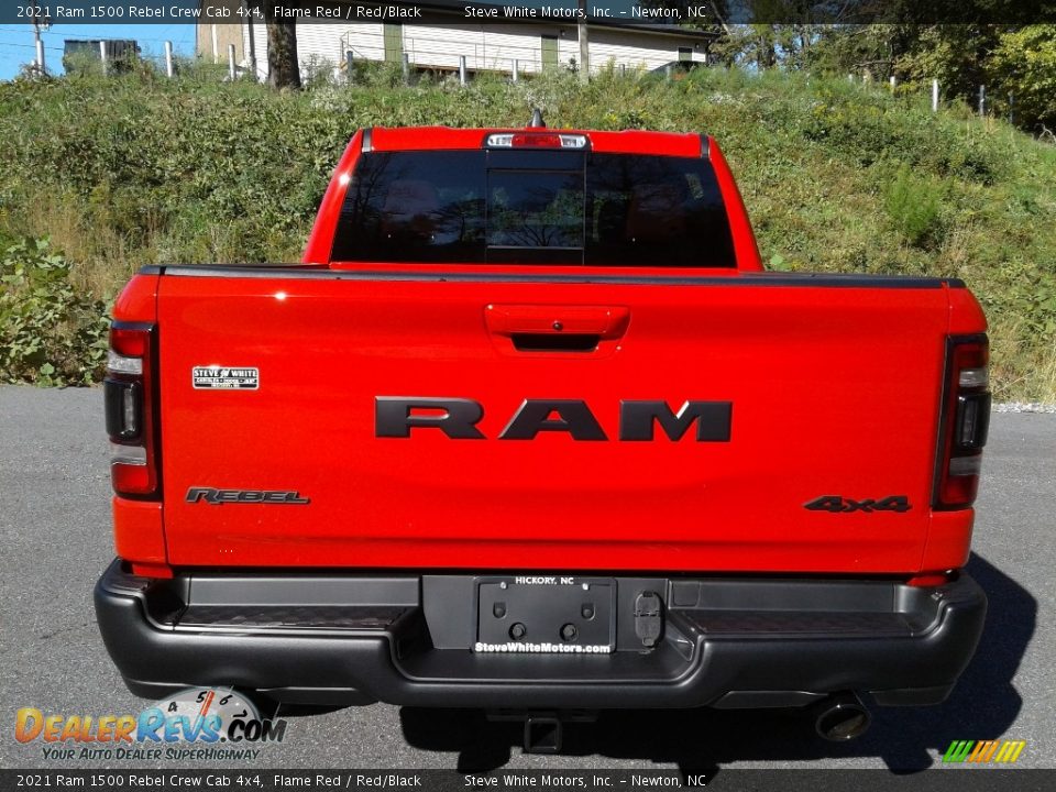 2021 Ram 1500 Rebel Crew Cab 4x4 Flame Red / Red/Black Photo #7