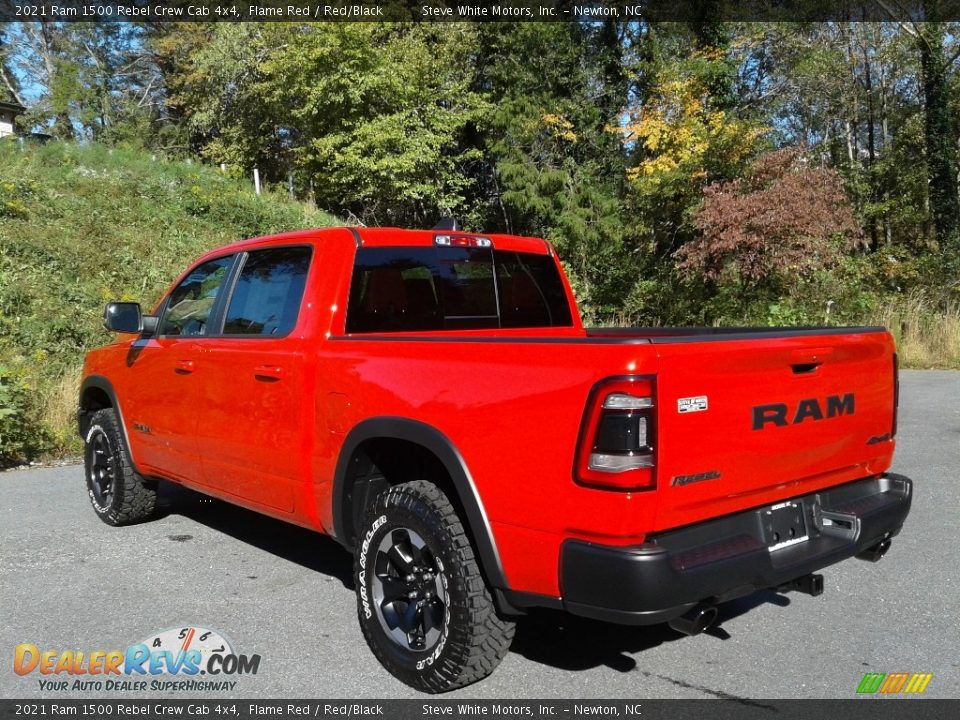 2021 Ram 1500 Rebel Crew Cab 4x4 Flame Red / Red/Black Photo #9