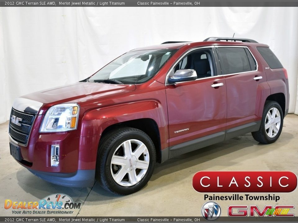 2012 GMC Terrain SLE AWD Merlot Jewel Metallic / Light Titanium Photo #1