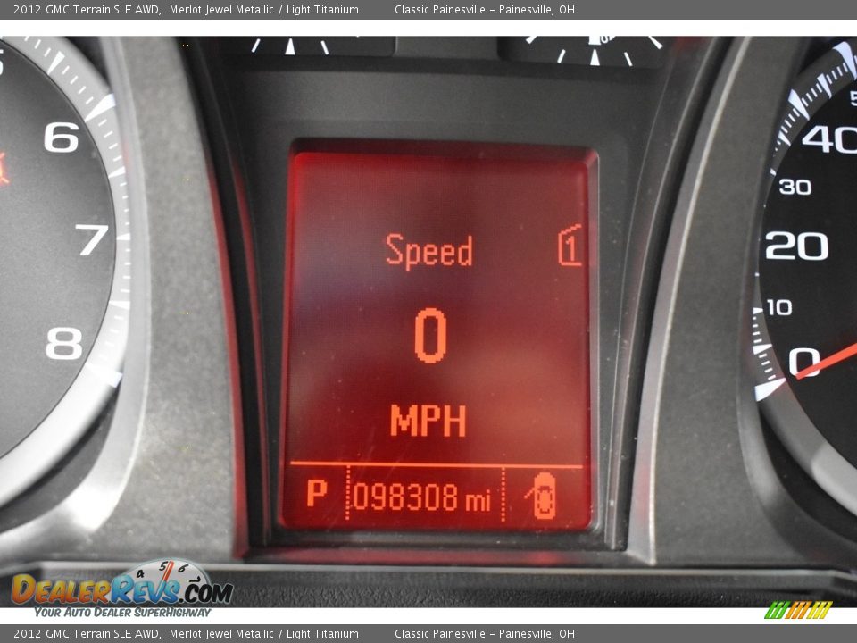 2012 GMC Terrain SLE AWD Merlot Jewel Metallic / Light Titanium Photo #15