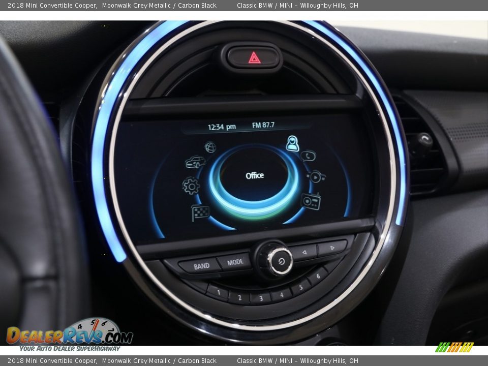 2018 Mini Convertible Cooper Moonwalk Grey Metallic / Carbon Black Photo #16