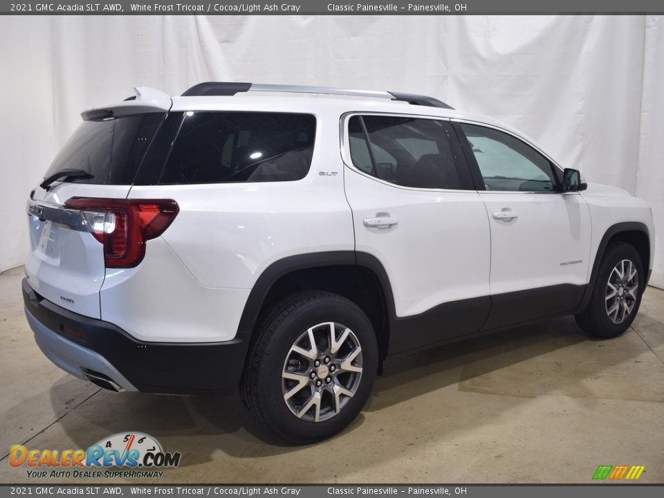 2021 GMC Acadia SLT AWD White Frost Tricoat / Cocoa/Light Ash Gray Photo #2