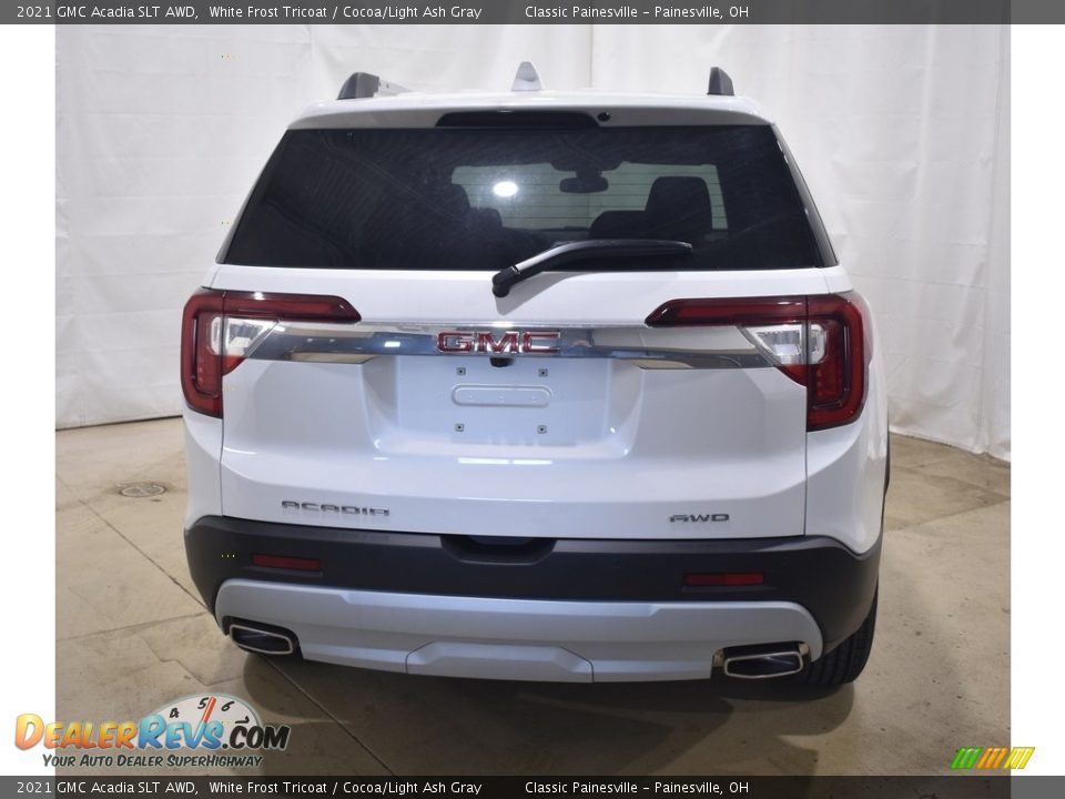 2021 GMC Acadia SLT AWD White Frost Tricoat / Cocoa/Light Ash Gray Photo #3