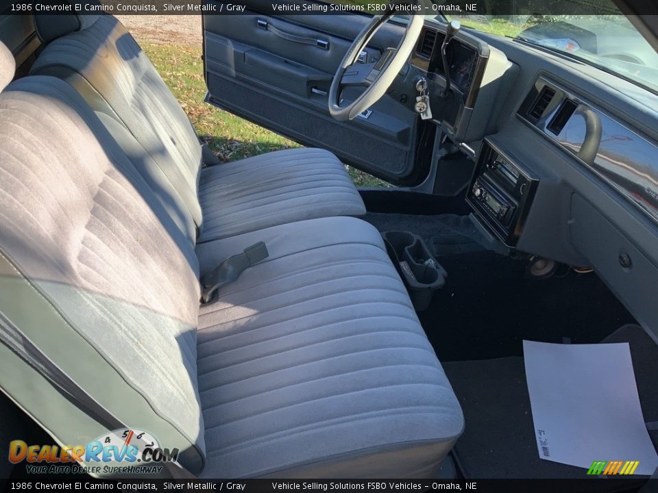 Front Seat of 1986 Chevrolet El Camino Conquista Photo #4