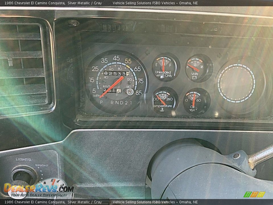 1986 Chevrolet El Camino Conquista Gauges Photo #5