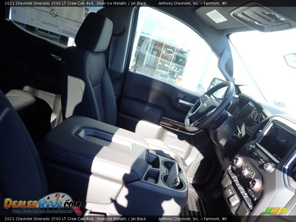 2021 Chevrolet Silverado 1500 LT Crew Cab 4x4 Silver Ice Metallic / Jet Black Photo #8