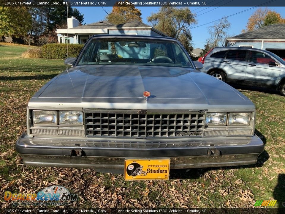 1986 Chevrolet El Camino Conquista Silver Metallic / Gray Photo #10