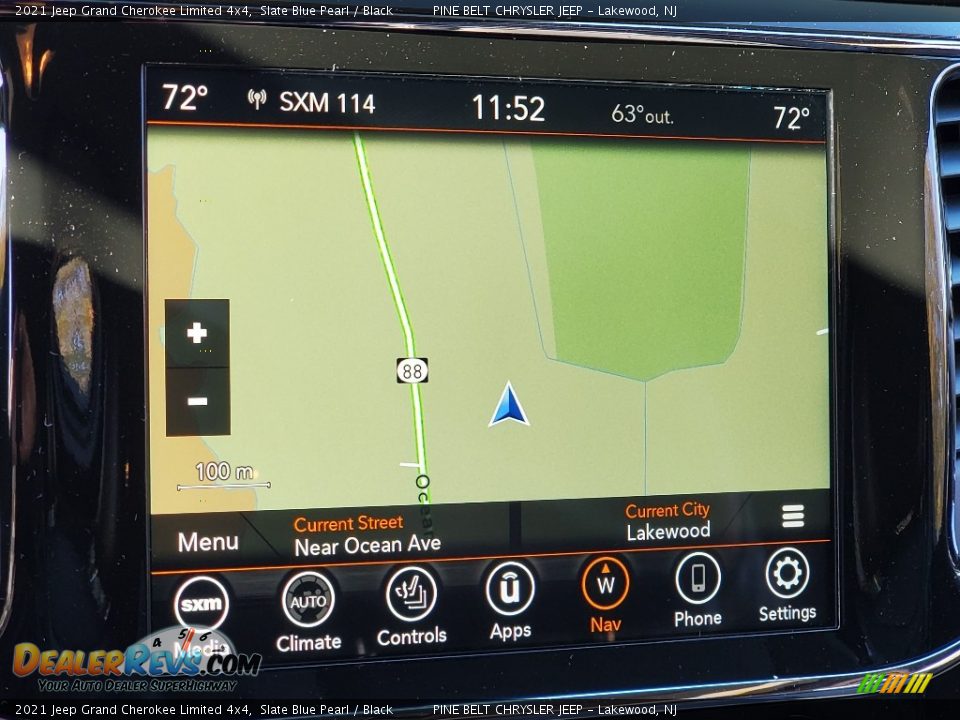 2021 Jeep Grand Cherokee Limited 4x4 Slate Blue Pearl / Black Photo #14