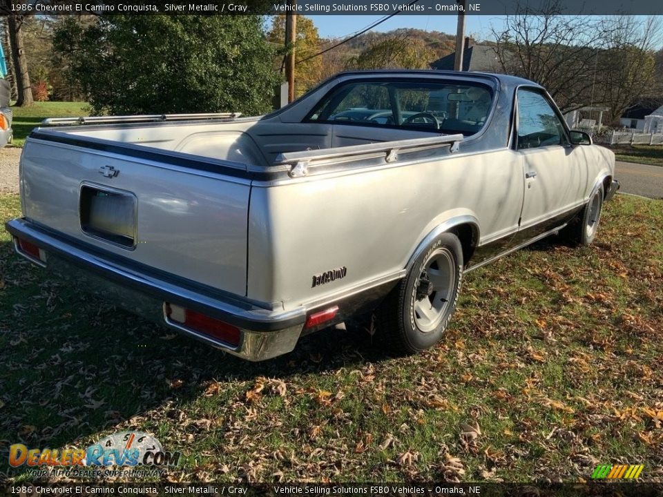 Silver Metallic 1986 Chevrolet El Camino Conquista Photo #14