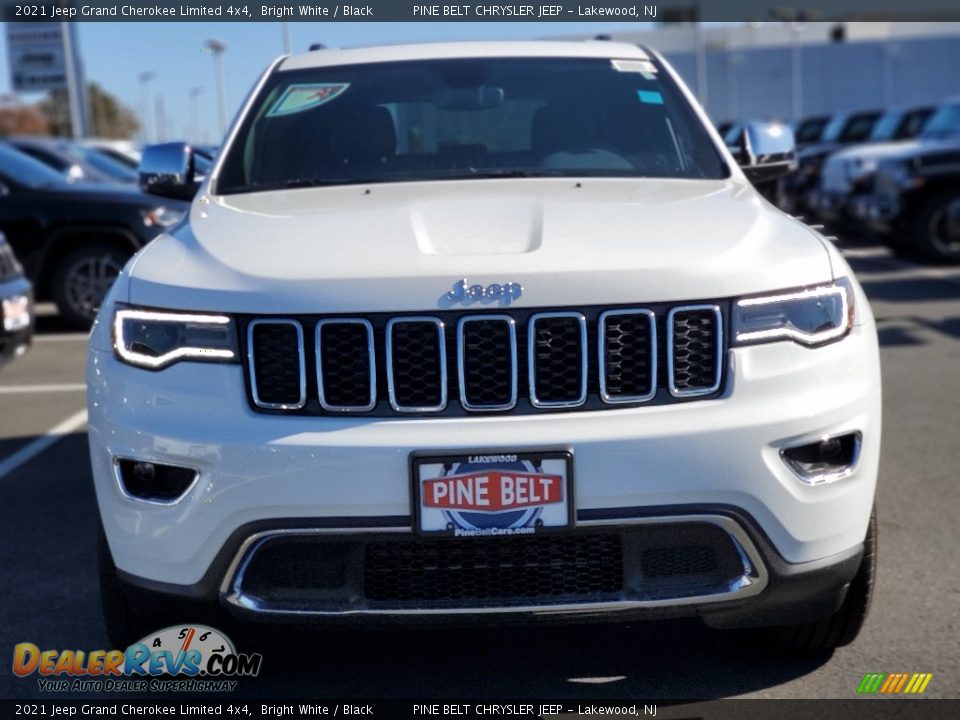 2021 Jeep Grand Cherokee Limited 4x4 Bright White / Black Photo #3
