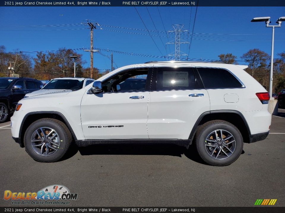 2021 Jeep Grand Cherokee Limited 4x4 Bright White / Black Photo #4